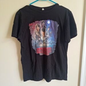 5/$20 Stranger Things Black T-Shirt Size M